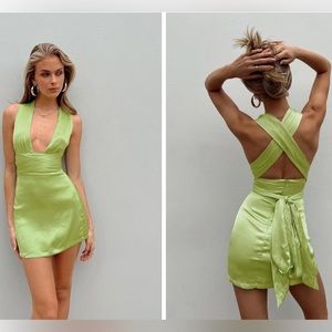 KATINA MINI DRESS GREEN